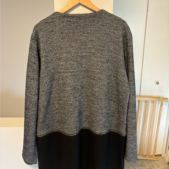 Zipper Longline Cardigan - Picture 3 of 6